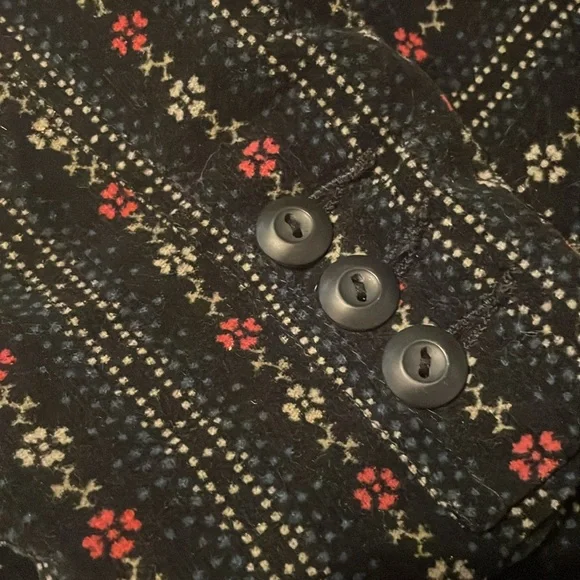 Black Floral Blazer - Picture 3 of 3